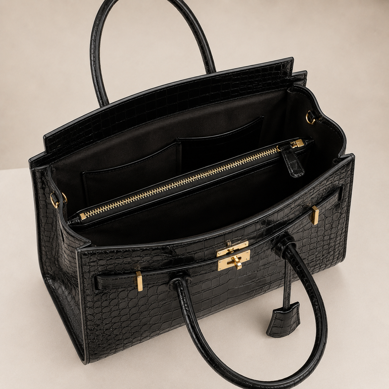 The Valentina Croc Tote
