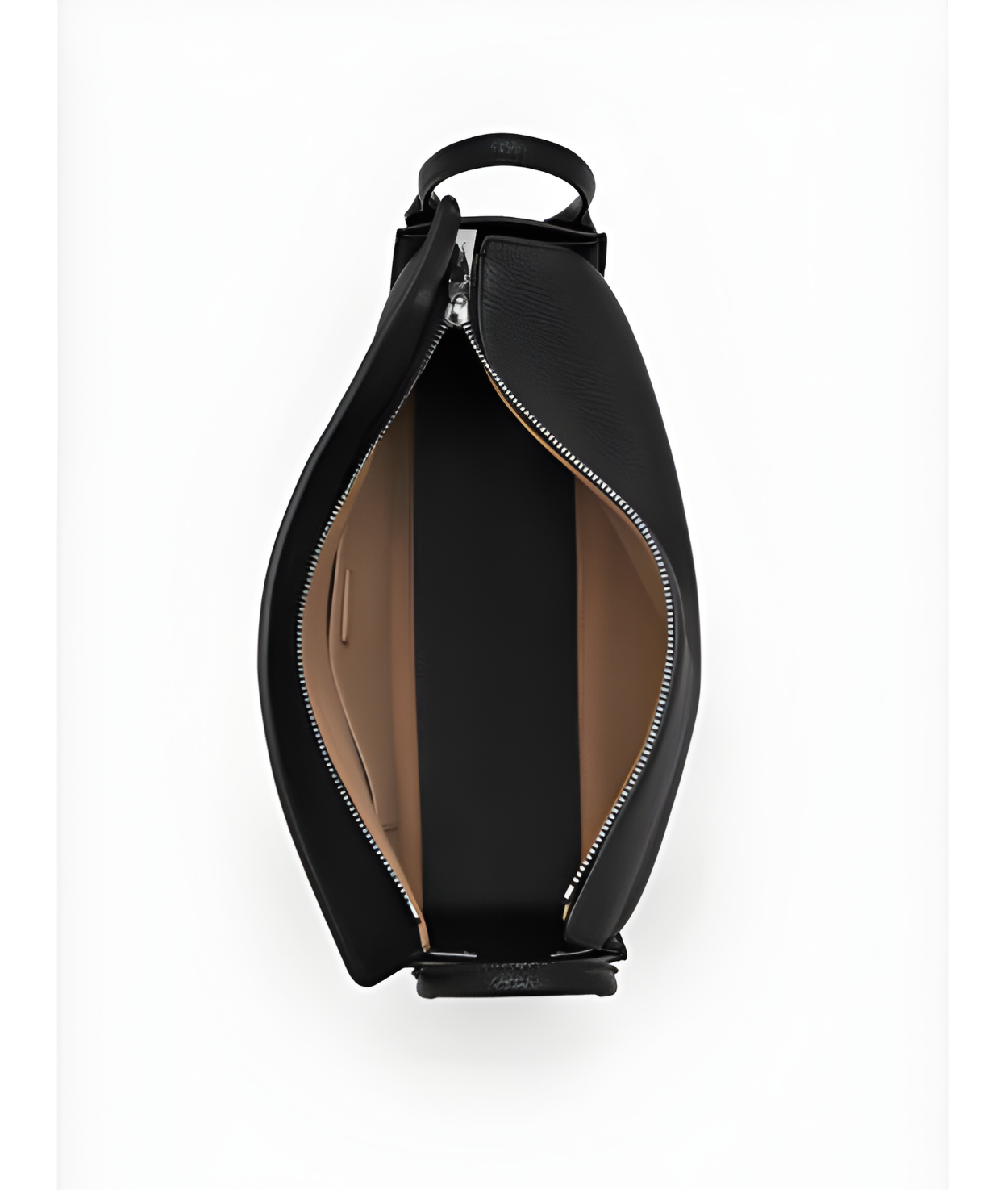 Demi Maxi Shoulder Bag for Women Black Leather Tote with Zip Closure