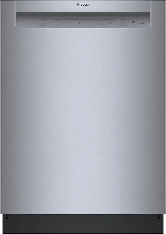 Bosch – 100 Series 24″ Front Control Smarts Built-In Hybrid Tub Dishwashers with PureDry, 50 dBA – Stainless Steel