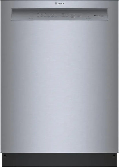 Bosch – 100 Series 24″ Front Control Smarts Built-In Hybrid Tub Dishwashers with PureDry, 50 dBA – Stainless Steel
