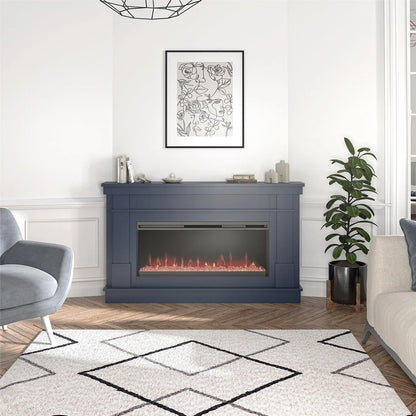 Novogratz Waverly Wide Mantel Electric Fireplaces.