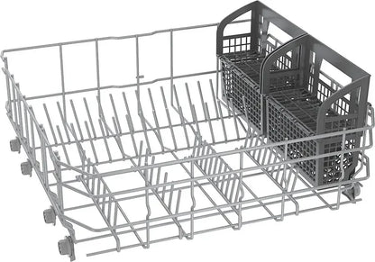 Bosch – 100 Series 24″ Front Control Smarts Built-In Hybrid Tub Dishwashers with PureDry, 50 dBA – Stainless Steel