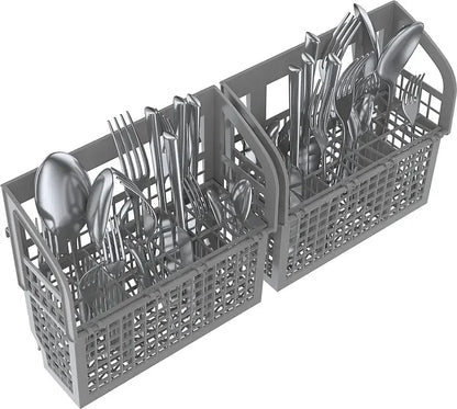 Bosch – 100 Series 24″ Front Control Smarts Built-In Hybrid Tub Dishwashers with PureDry, 50 dBA – Stainless Steel