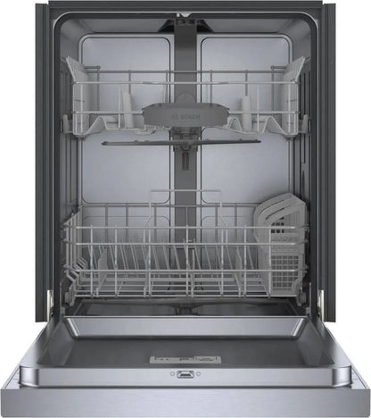 Bosch SHE41CM5N 300 Series 24″ Dishwashers 48 db – Recessed Handle, Stainless Steels