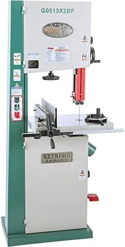 Grizzly Industrial G0513X2BF – 17″ 2 HP Extreme-Series Bandsaw w/Cast-Iron Trunnion &amp; Foot Brake