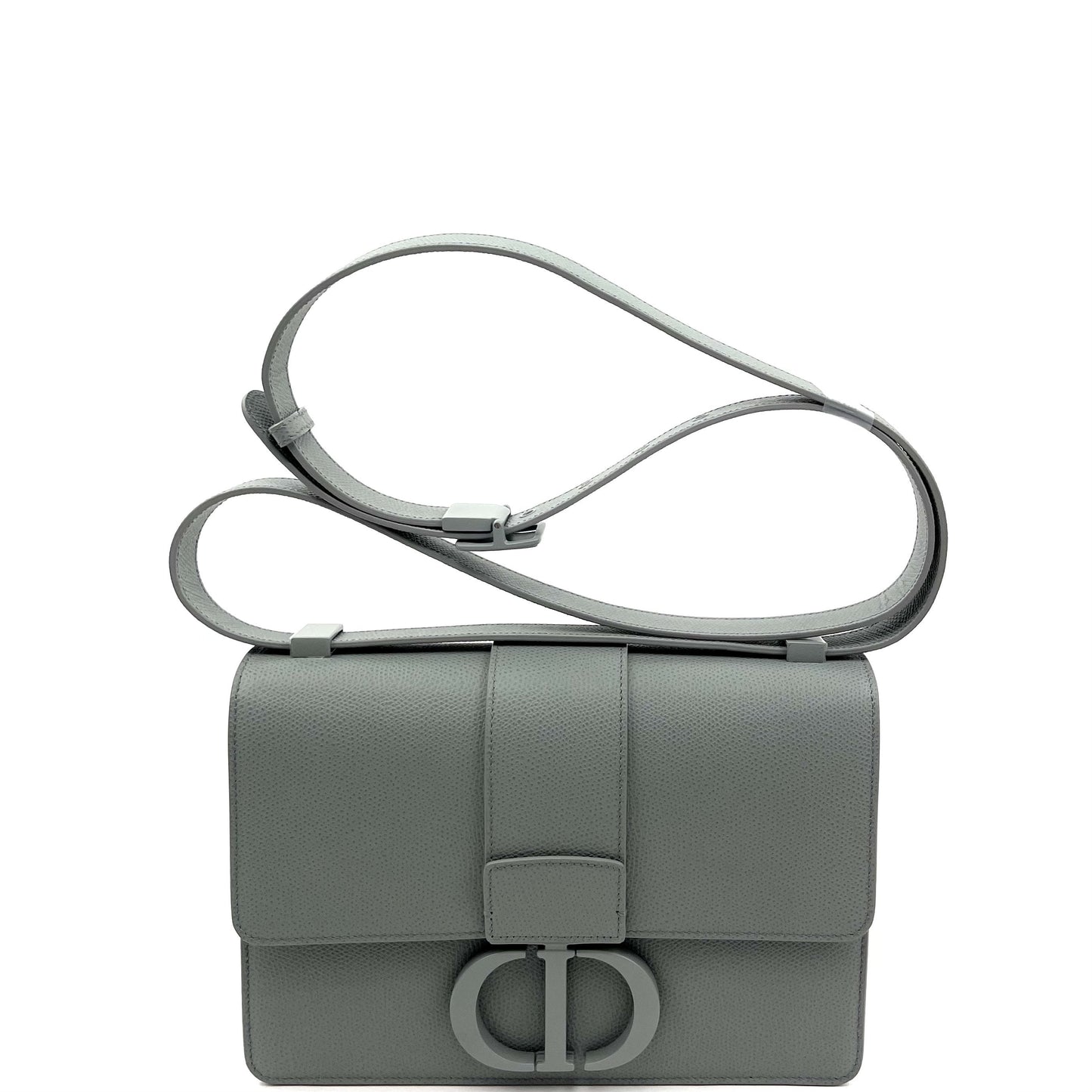 Dior 30 Montaigne Bag Ultramatte Gray Leather