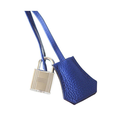 Hermes Birkin 25 Bleu Electric Togo Leather Palladium Hardware