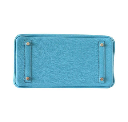 Hermes Birkin 30 Turquoise Togo Leather Palladium Hardware
