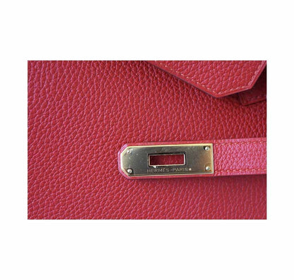 Hermes Birkin 35 Vermillion Togo Leather Gold Hardware