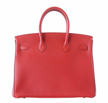 Hermes Birkin 35 Vermillion Togo Leather Gold Hardware