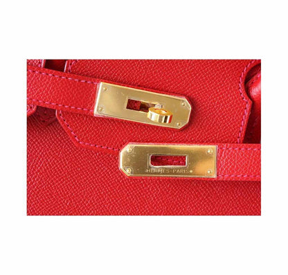 Hermes Birkin 35 Rouge Casaque Epsom Leather Gold Hardware