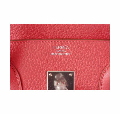 Hermes Birkin 35 Rose Jaipur Clemence Leather Palladium Hardware