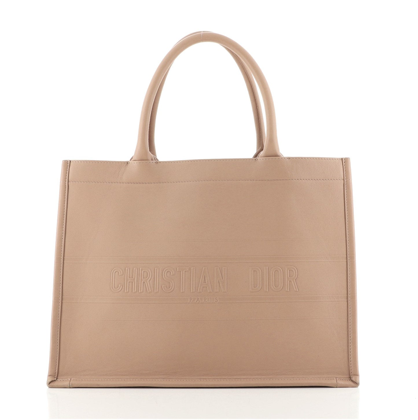 Christian Dior Small Book Tote Embossed Leather