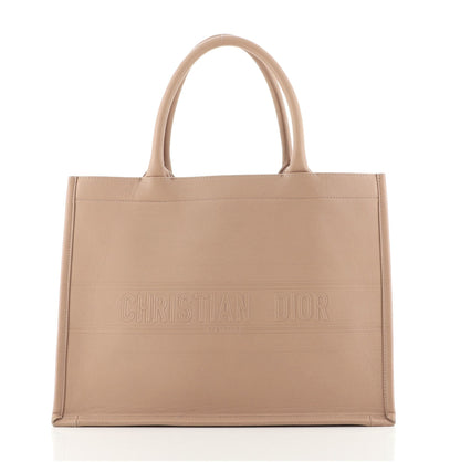 Christian Dior Small Book Tote Embossed Leather