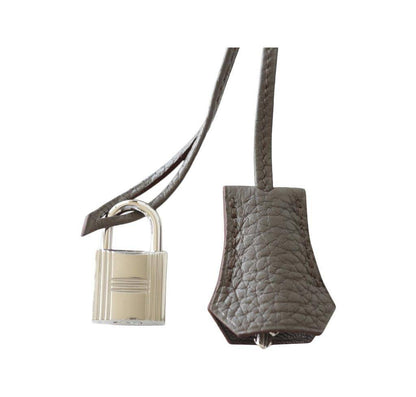 Hermes Birkin 35 Etain Clemence Leather Palladium Hardware
