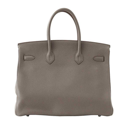 Hermes Birkin 35 Etain Clemence Leather Palladium Hardware