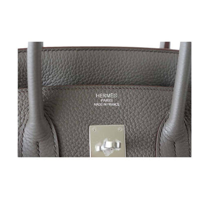 Hermes Birkin 35 Etain Clemence Leather Palladium Hardware