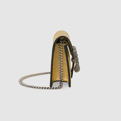 Gucci Dionysus Super Mini Gold Bag