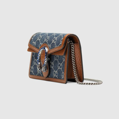 Gucci Dionysus Super Mini Denim Bag