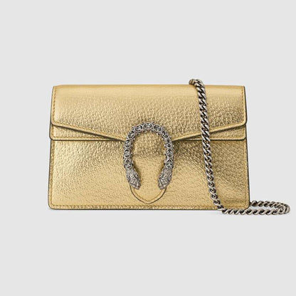 Gucci Dionysus Super Mini Gold Bag
