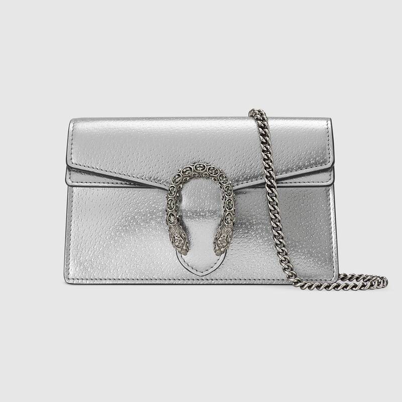 Gucci Dionysus Super Mini Silver Bag