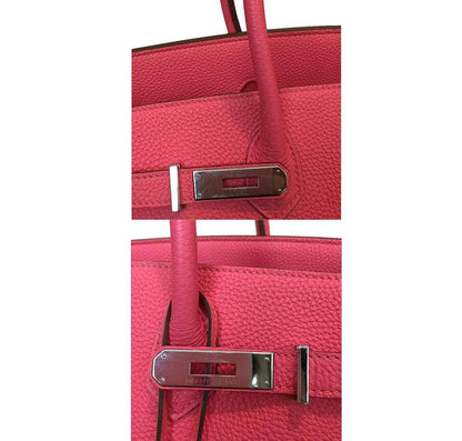 Hermes Birkin 35 Rose Lipstick Togo Leather Palladium Hardware