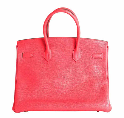Hermes Birkin 35 Fuchsia Togo Leather Gold Hardware