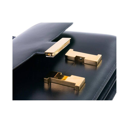 Hermes Constance 23 Navy Box Calf Leather Gold Hardware