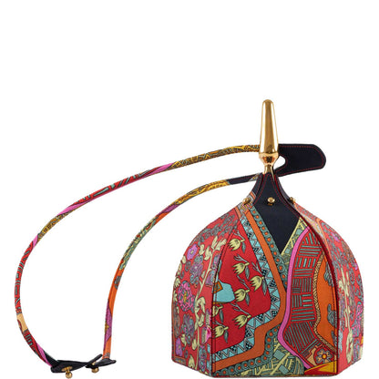 Hermes Silk 'Art des Steppes' Yurt Runway Bag 1991
