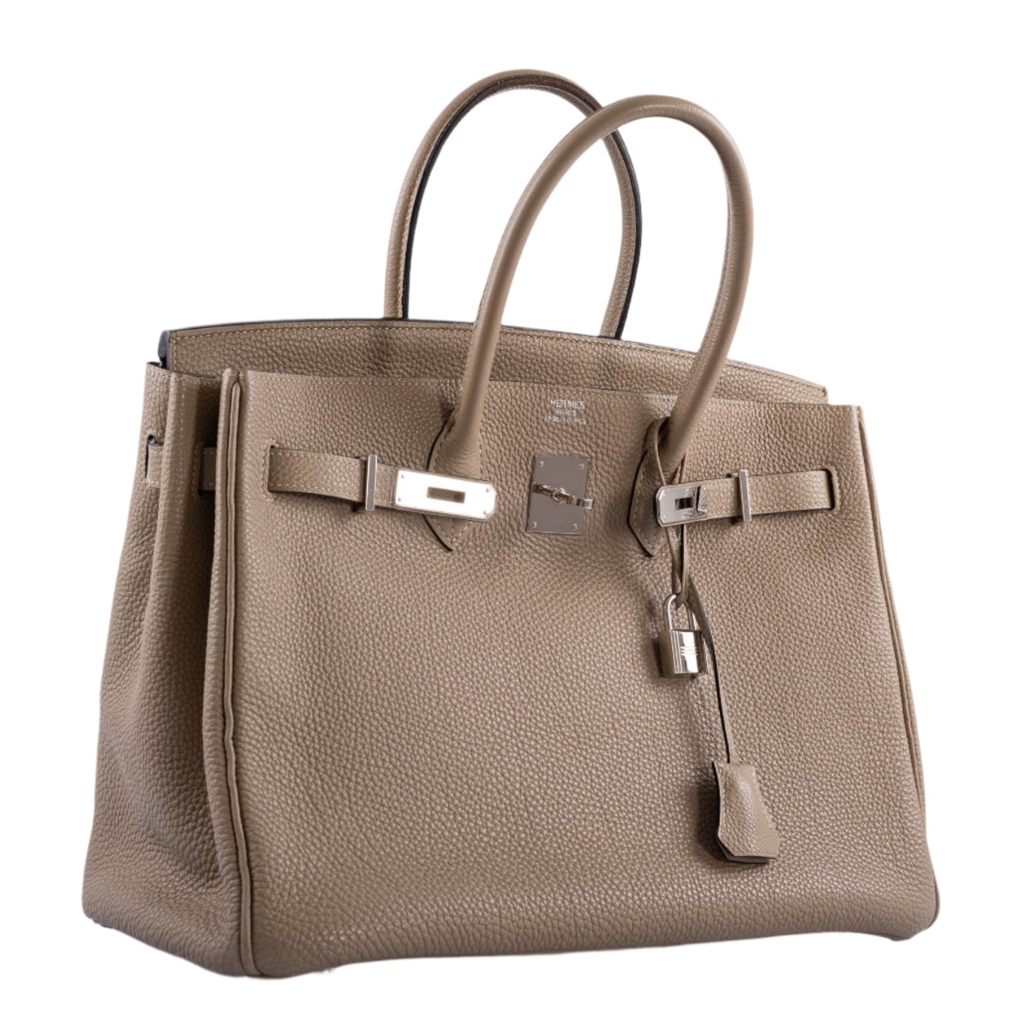 Hermes Birkin 35 Gris Tourterelle Togo with Palladium Hardware - 2009, M Square