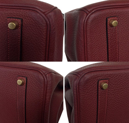 Hermes Birkin 35 Sienne Togo Leather Palladium Hardware