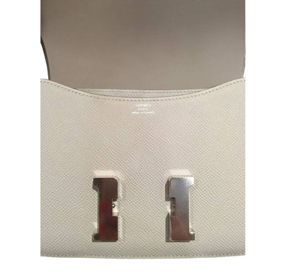 Hermes Constance Mini 18 Bleu Glacier Epsom Leather Palladium Hardware