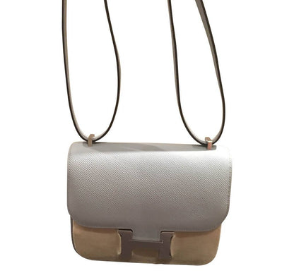 Hermes Constance Mini 18 Bleu Glacier Epsom Leather Palladium Hardware