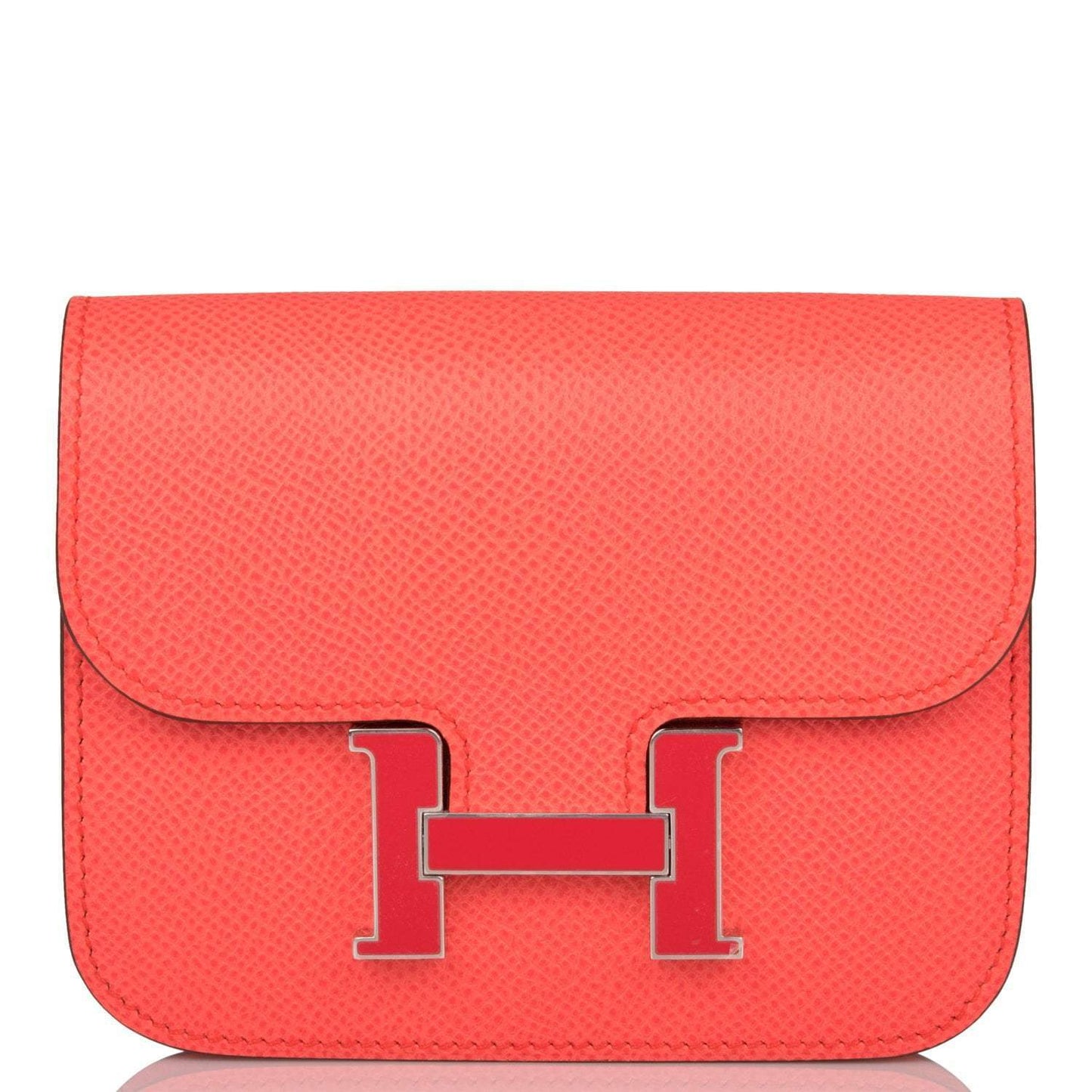 Hermes Constance Slim Wallet Rose Texas Epsom