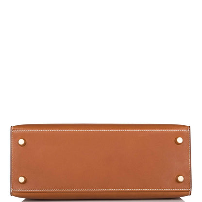 Hermes Kelly Sellier 25 Fauve Baarenia Gold Hardware