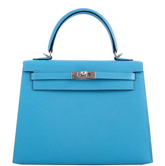 Hermes Kelly 25 Sellier Bleu du Nord Epsom
