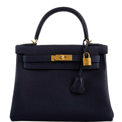 Hermes Kelly 25 Sellier Bleu Brume Epsom
