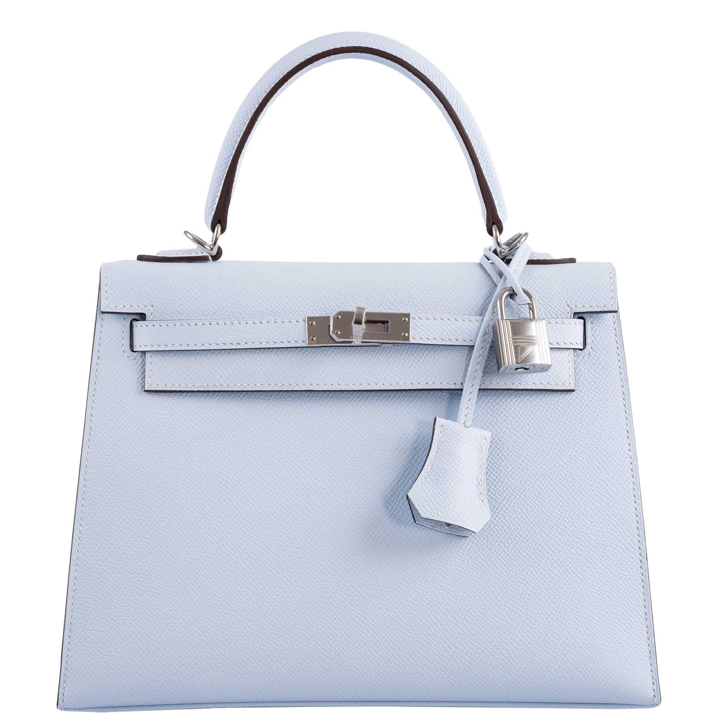 Hermes Kelly 25 Sellier Blue Brume Epsom