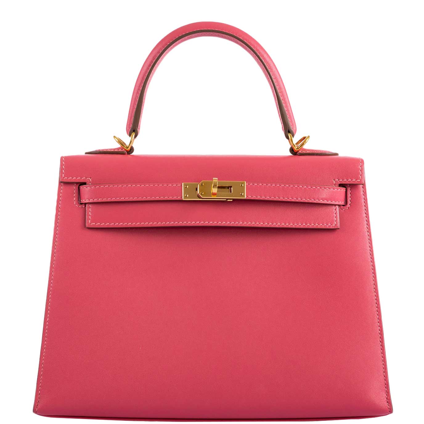 Hermes Kelly 25 Sellier Rose Lipstick Tadelakt