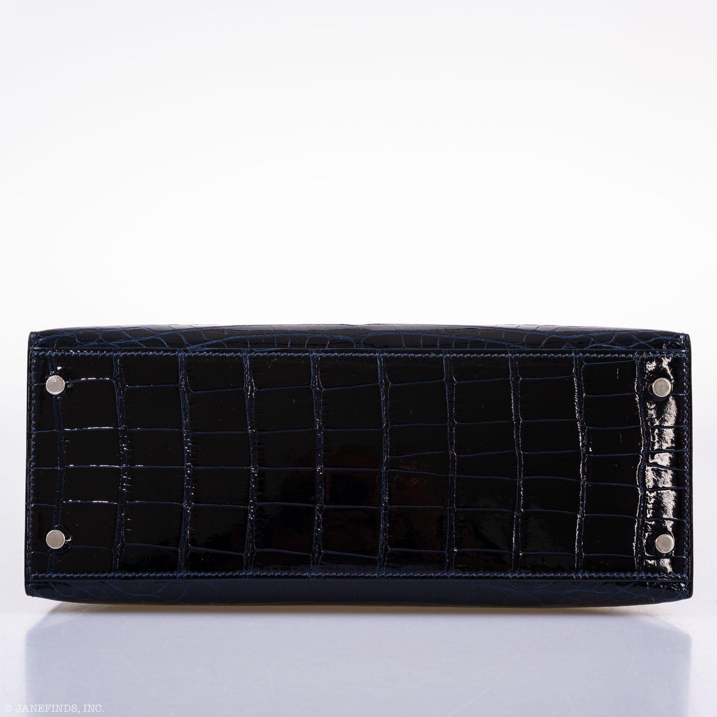 Hermes Kelly 28 Sellier Verso Blue Marine Palladium Hardware - 2019, D