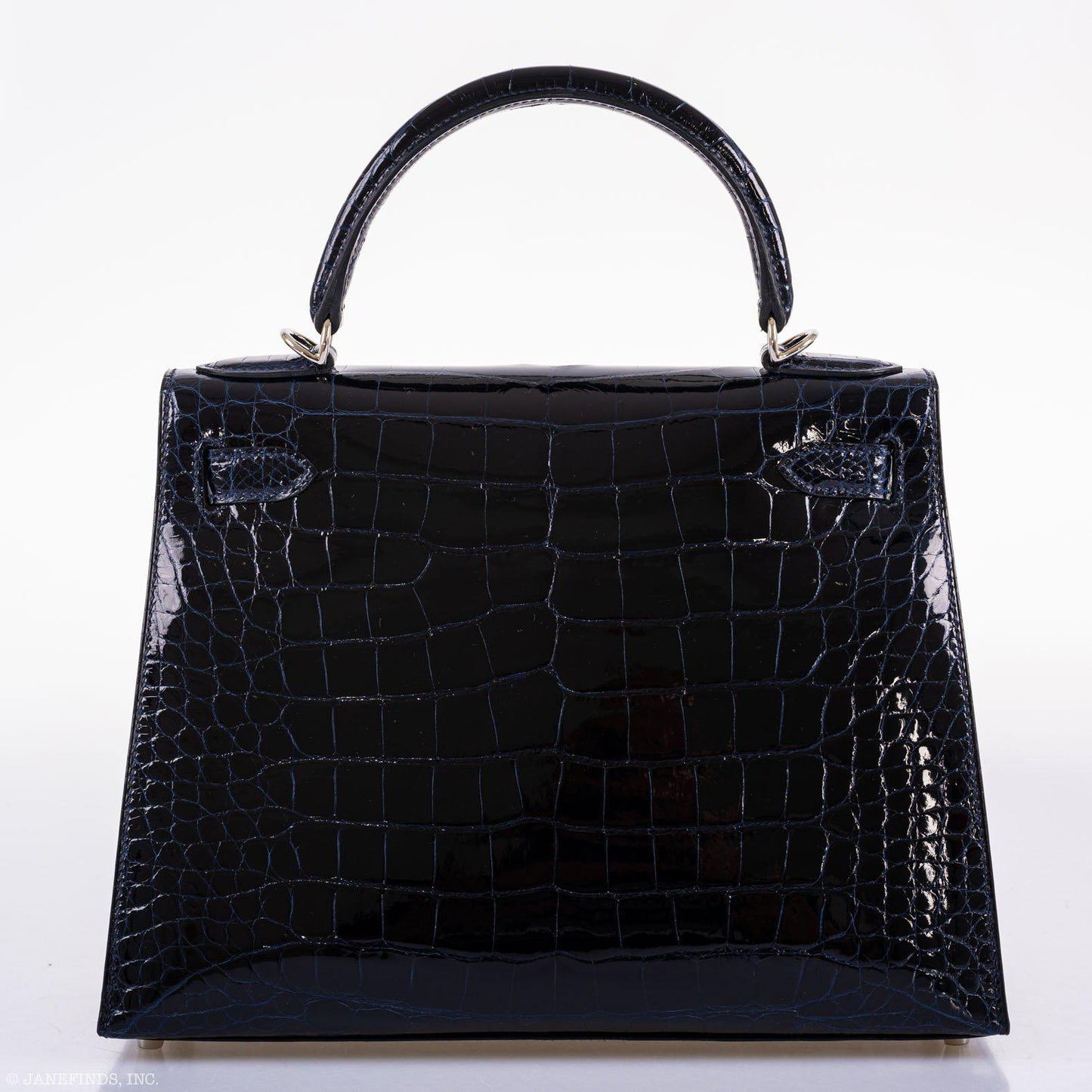 Hermes Kelly 28 Sellier Verso Blue Marine Palladium Hardware - 2019, D