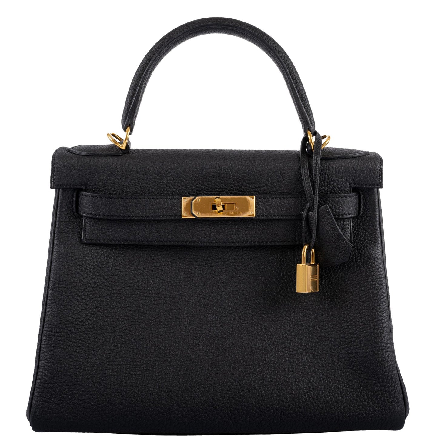 Hermes Kelly 28 Retourne Black Togo