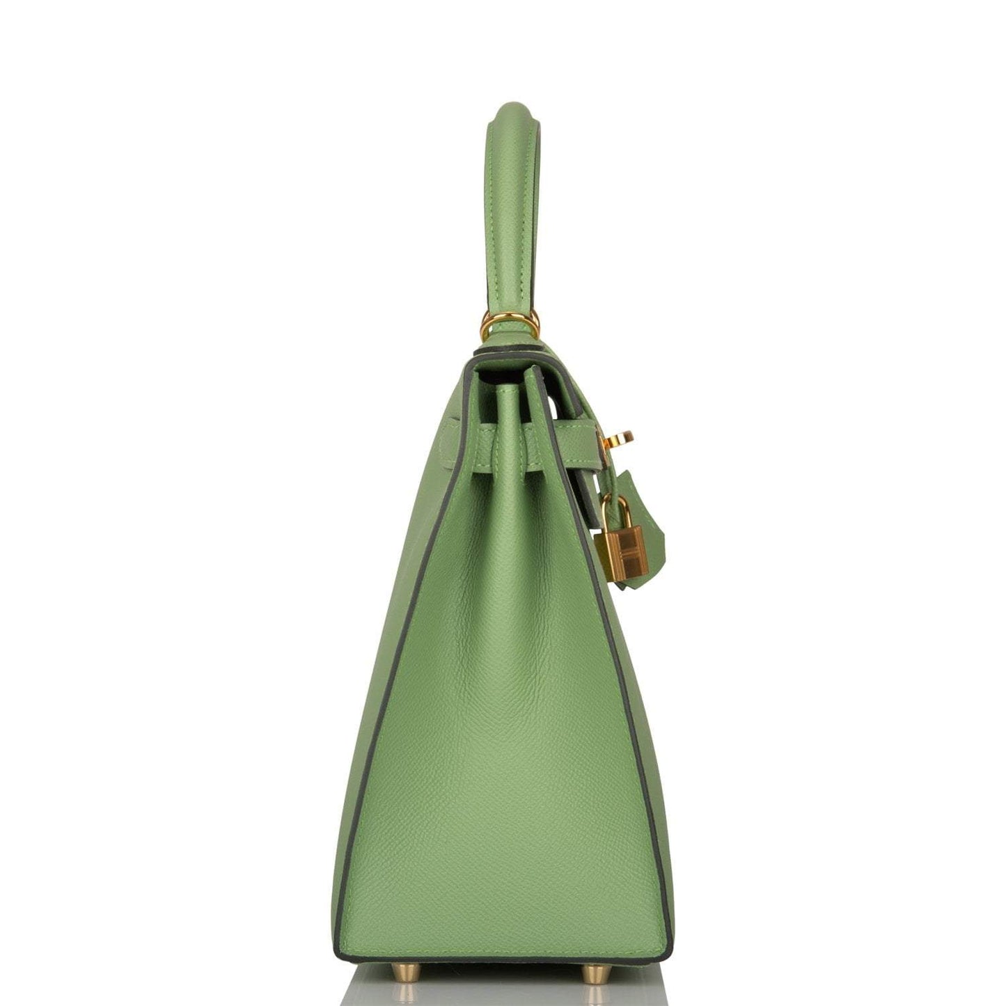 Hermes Vert Criquet Epsom Sellier Kelly 28cm Gold Hardware