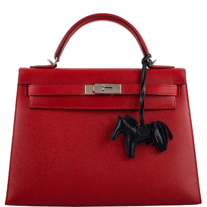 Hermes Kelly 32 Rouge Casaque Epsom
