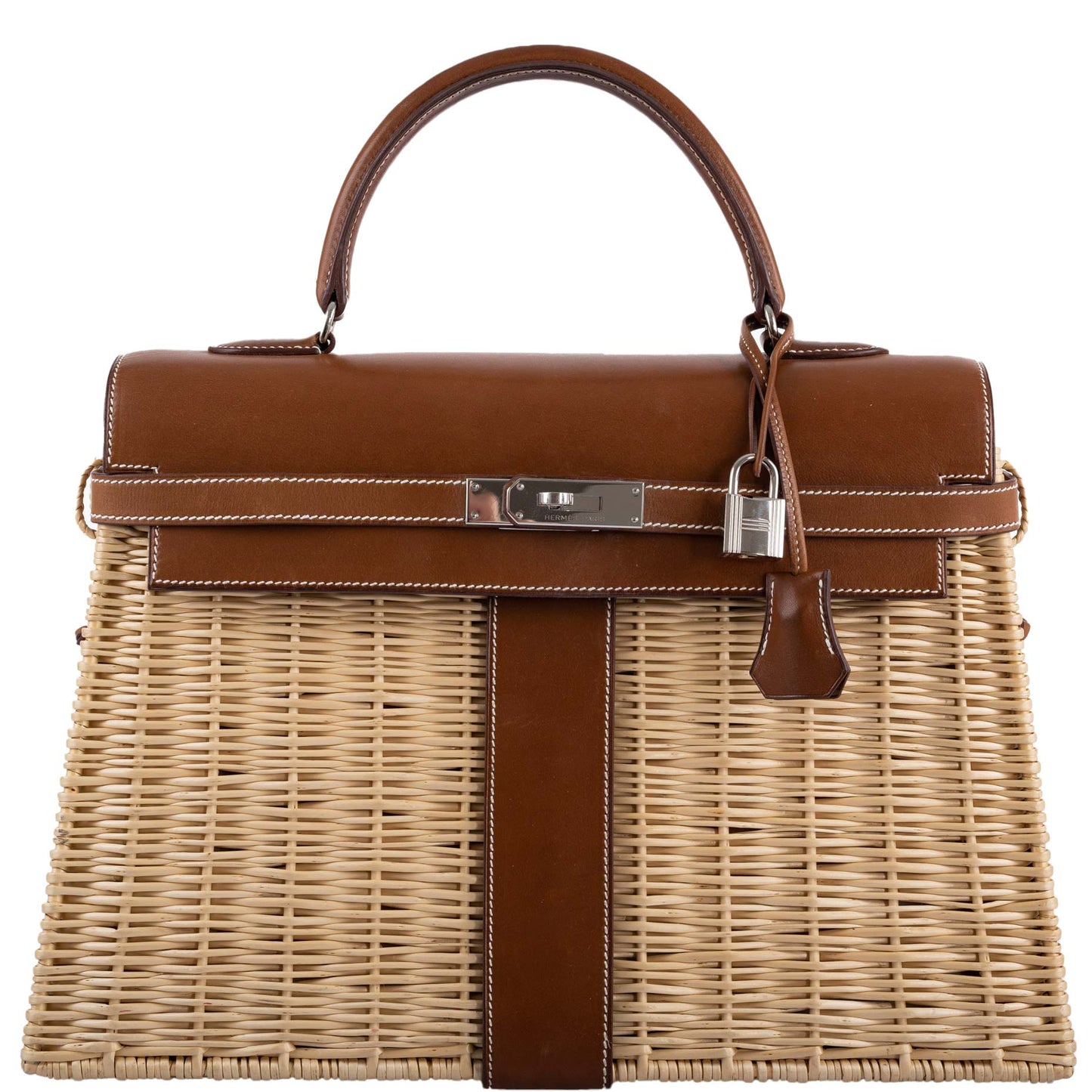 Hermes Kelly 35 Picnic Wicker Barenia