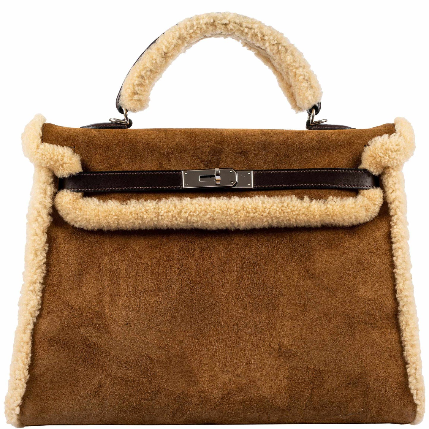 Hermes Kelly 35 Retourne Teddy Shearling