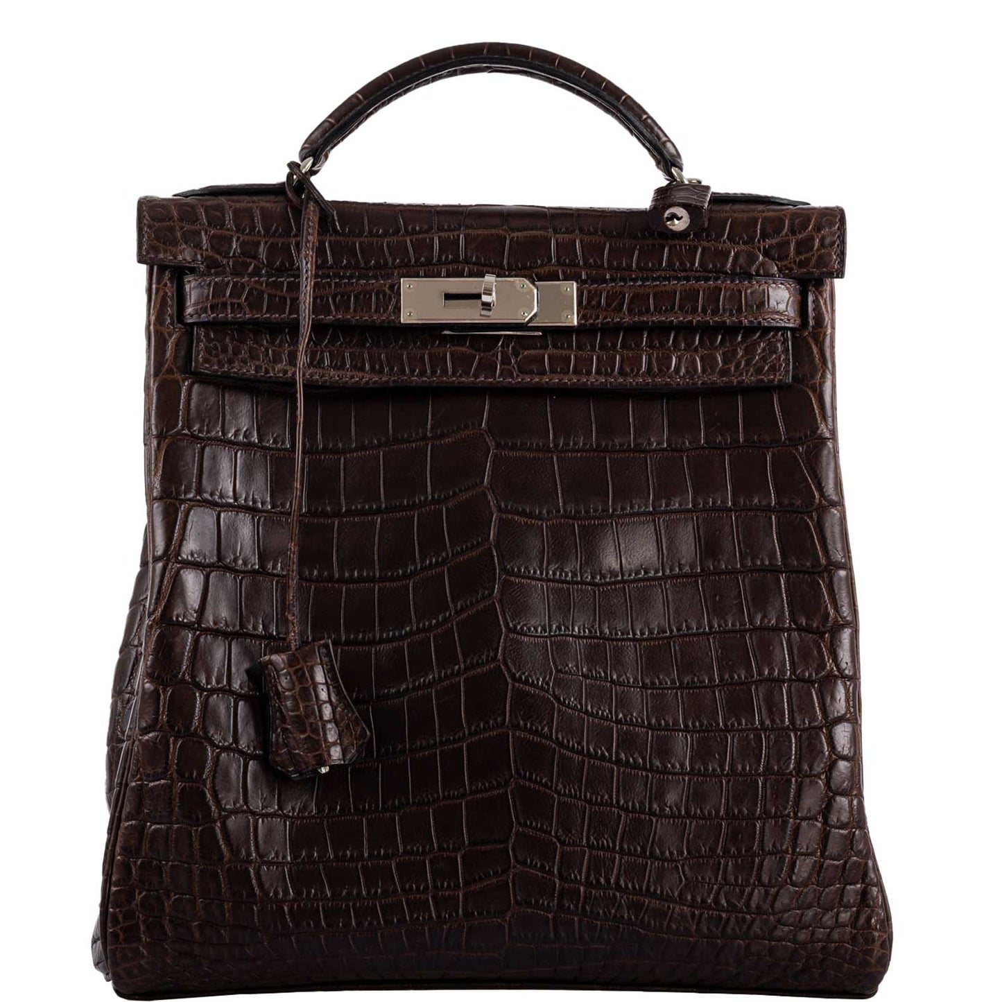 Hermes Kelly Ado 27 Matte Havane Nilo Crocodile