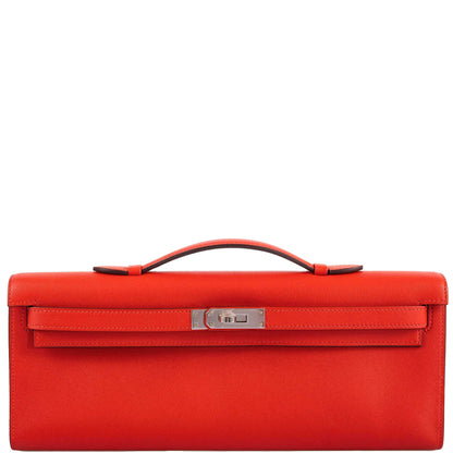 Short Title Hermes Kelly Cut Capucine Swift