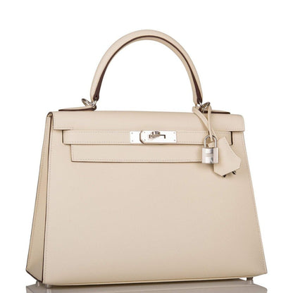 Hermes Nata Verso Epsom Sellier Kelly 28cm Palladium Hardware