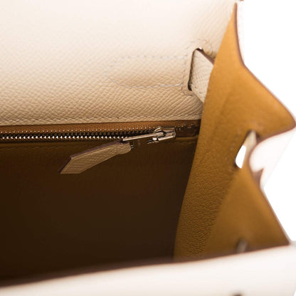 Hermes Nata Verso Epsom Sellier Kelly 28cm Palladium Hardware